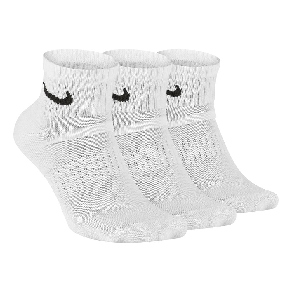 Everyday Cush Ankle Sportsocken 3er Pack - Weiß, Schwarz