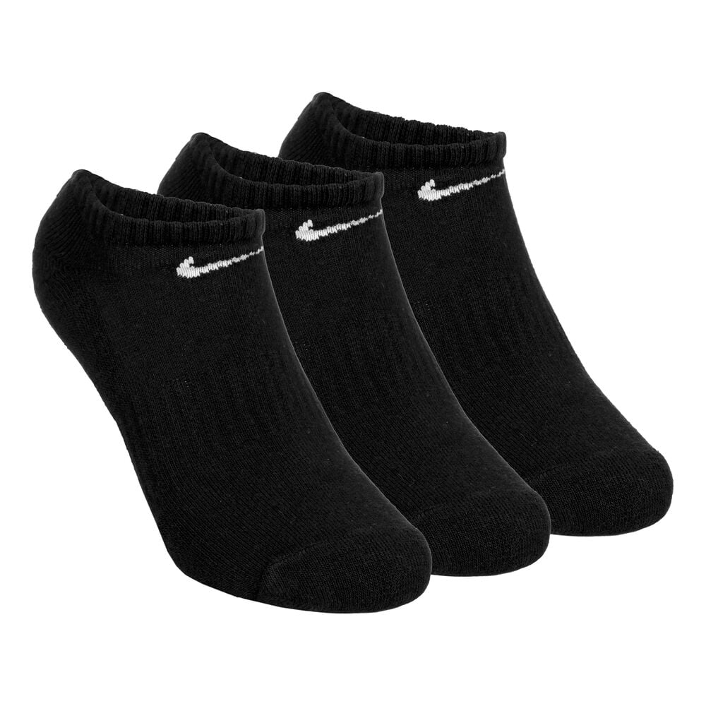 Everyday Lightweight No Show Sportsocken 3er Pack - Schwarz, Weiß