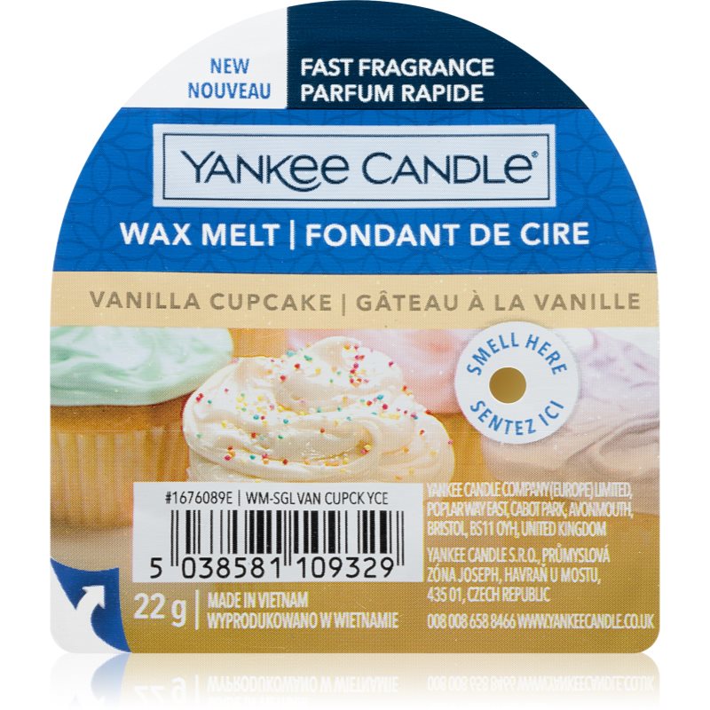 Yankee Candle Vanilla Cupcake Cera Per Lampada Aromatica 22 G