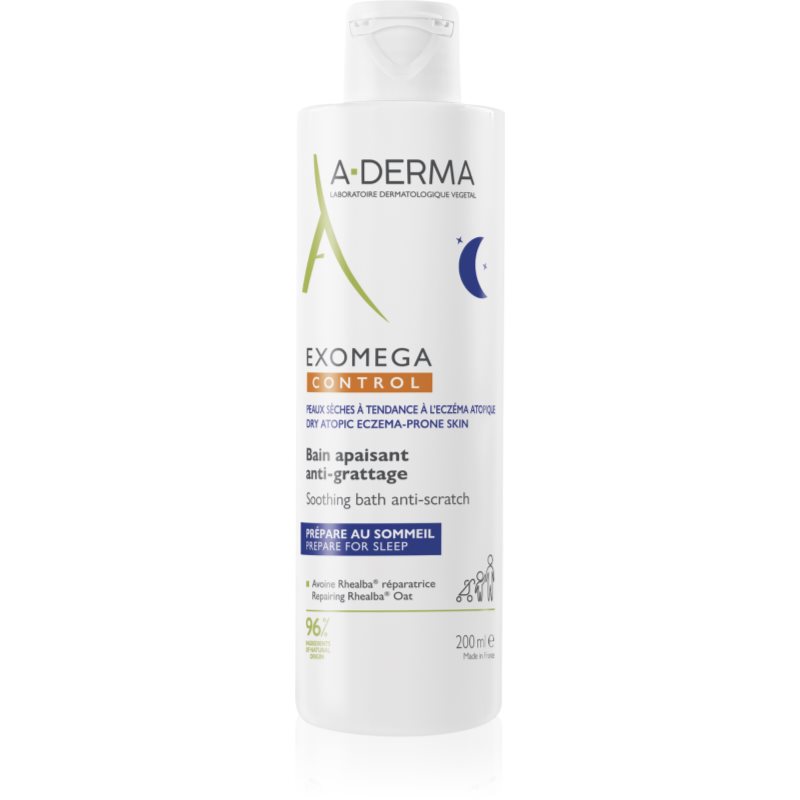 A-Derma Exomega Control Soothing Bath Anti-Scratch Bagno Rilassante Contro Irritazioni E Prurito 200 Ml