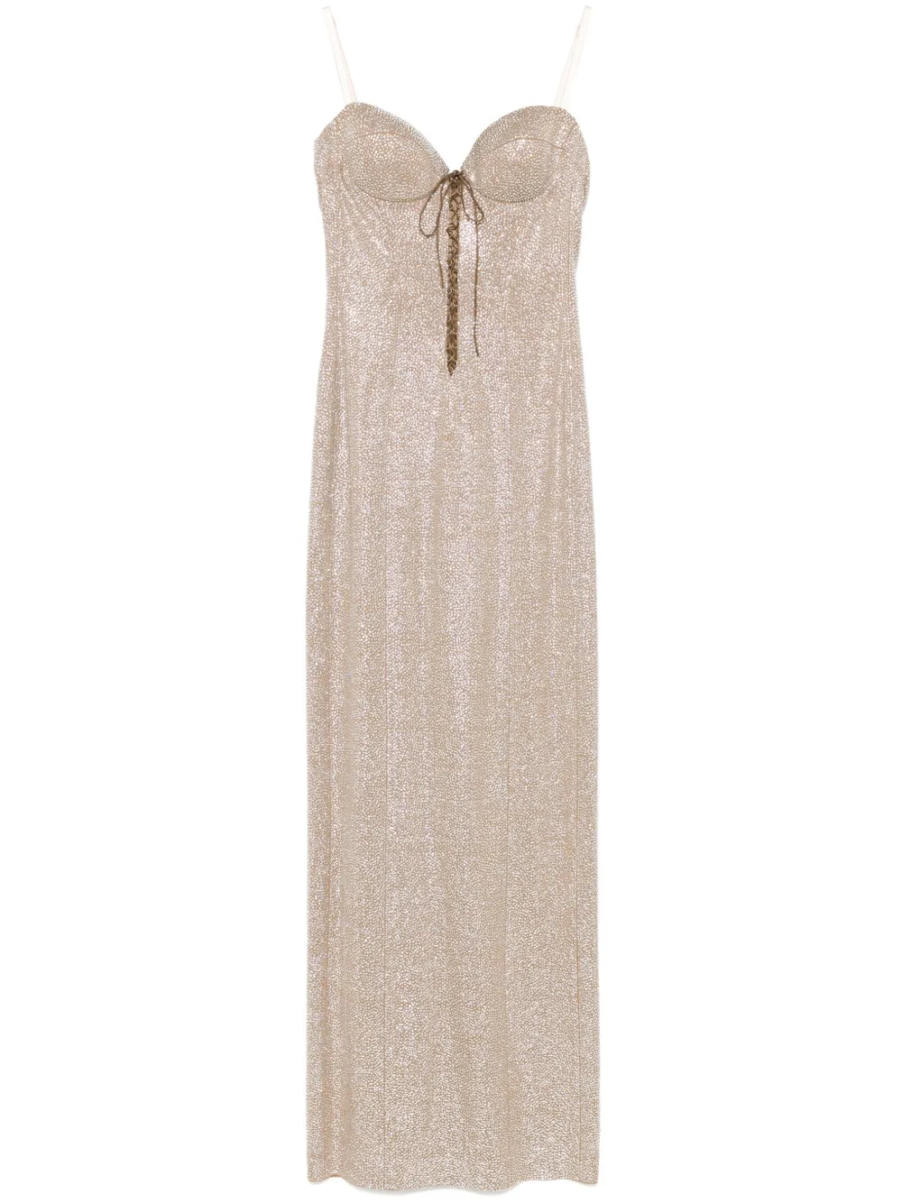 Giuseppe Di Morabito rhinestone-embellished gown - Toni neutri