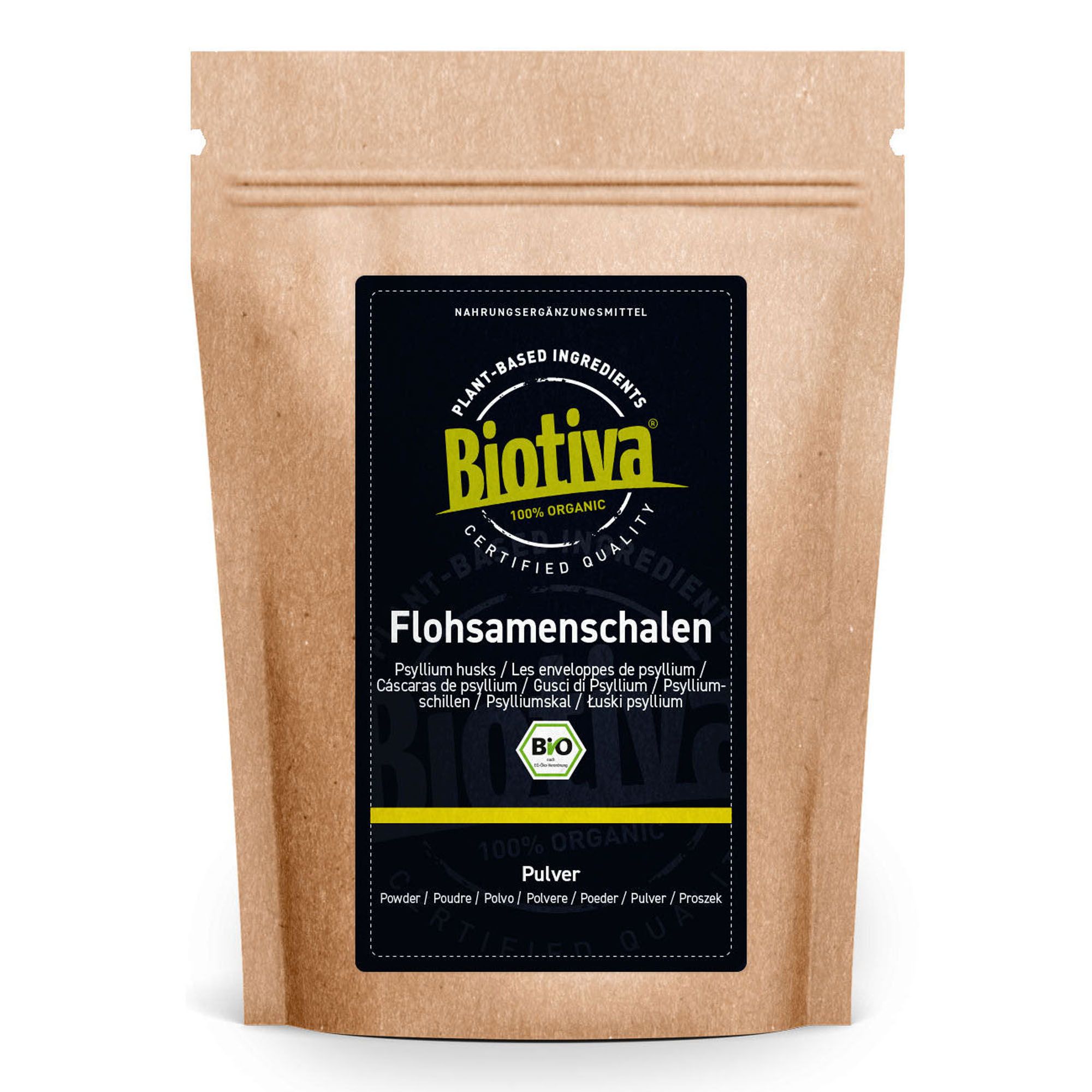 Biotiva Polvere di buccia psillio biologica 1000 g