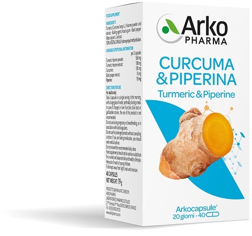 ARKOCPS CURCUMA+PIPERINA 40CPS