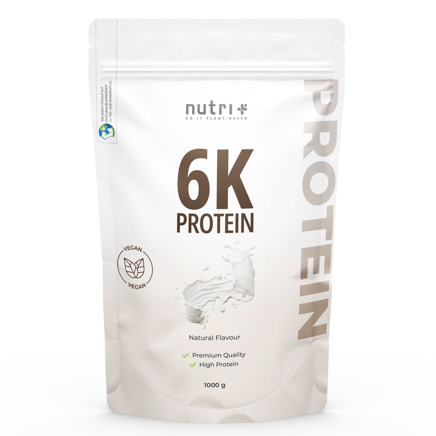 Nutri+ 6K Polvere di Proteine 1kg - Frullato senza Whey 1000 g