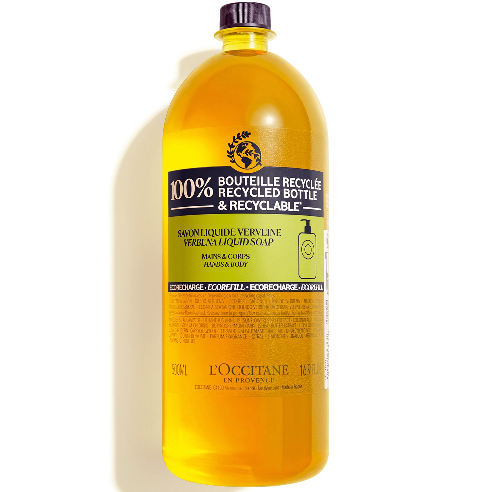 L'Occitane Shea Verbena Liquid Soap Eco Refill 500ml