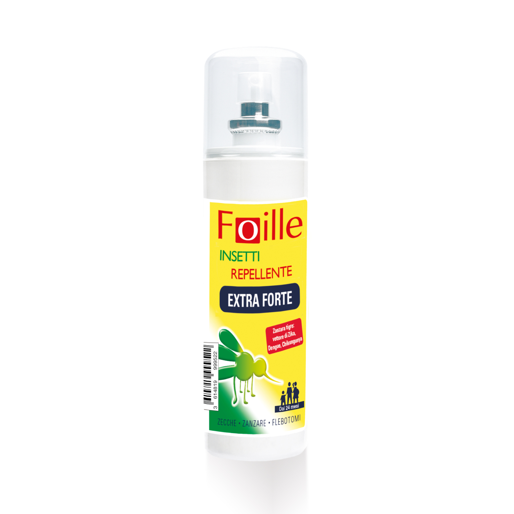 Foille Insetti Repellente Extra Forte Deet 50%, Spray Anti Zanzare, Zecche E Flebotomi 100ml