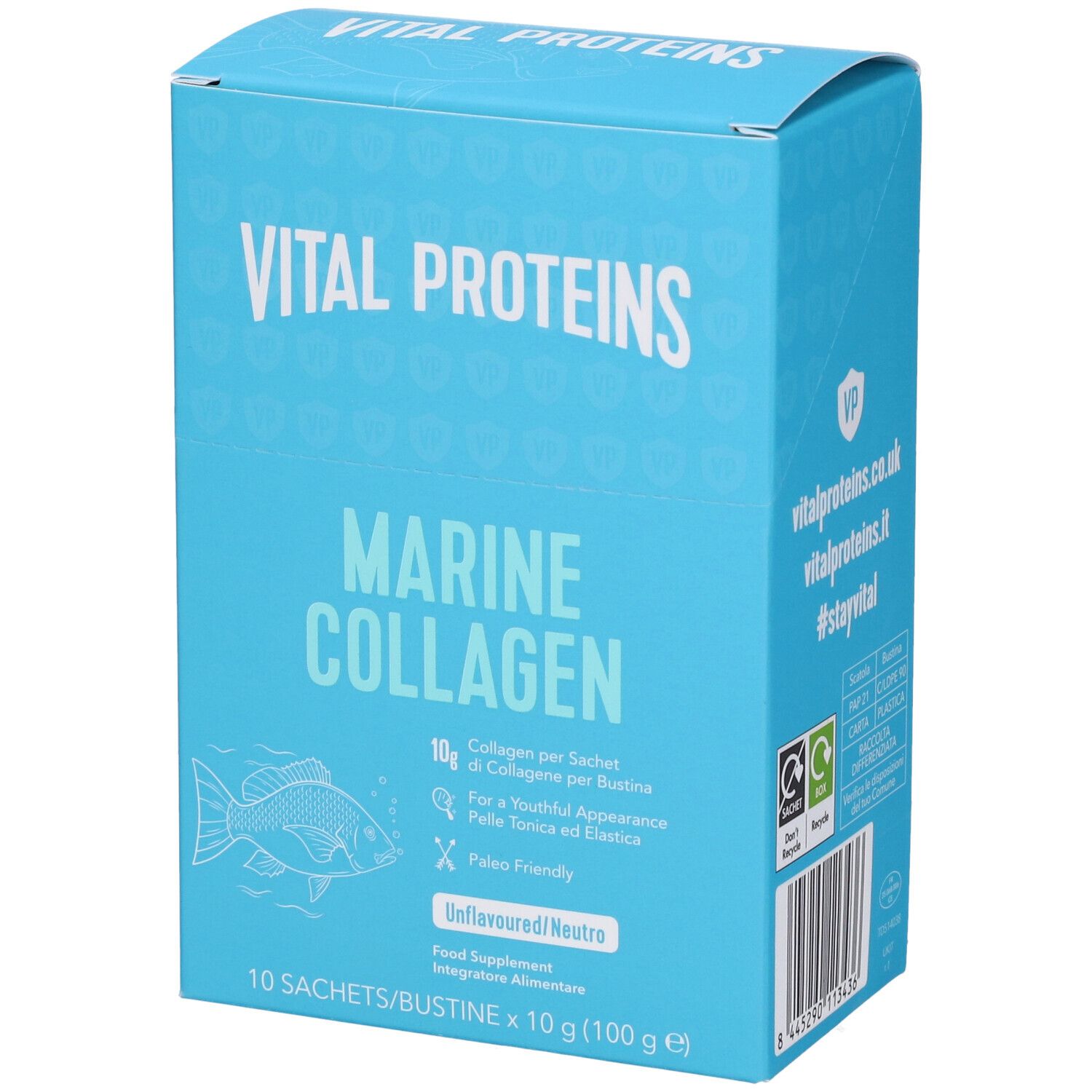 Vital Proteins Marine Collagen 10x10 g Polvere per soluzione orale