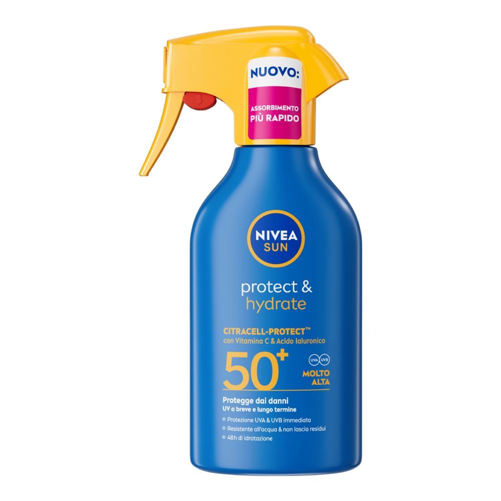Nivea Sun Spray Solare Protect & Hydrate SPF50+ 270 ml, Crema solare 5