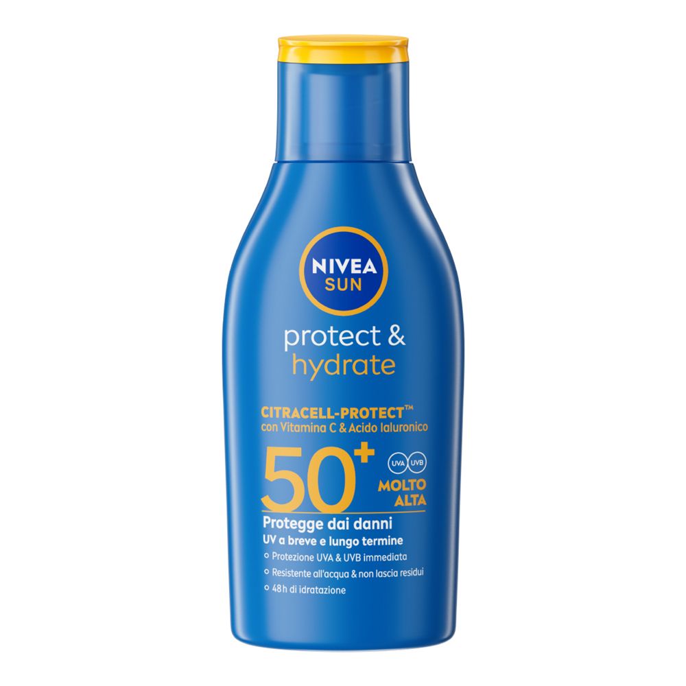 Nivea Sun Latte Solare Protect & Hydrate SPF50+ 100 ml, Crema solare 5