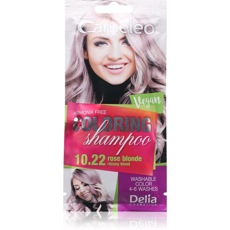Delia Cosmetics Cameleo Coloring Shampoo Shampoo Colorato Per Capelli Colore 10.22 Rose Blonde 40 Ml