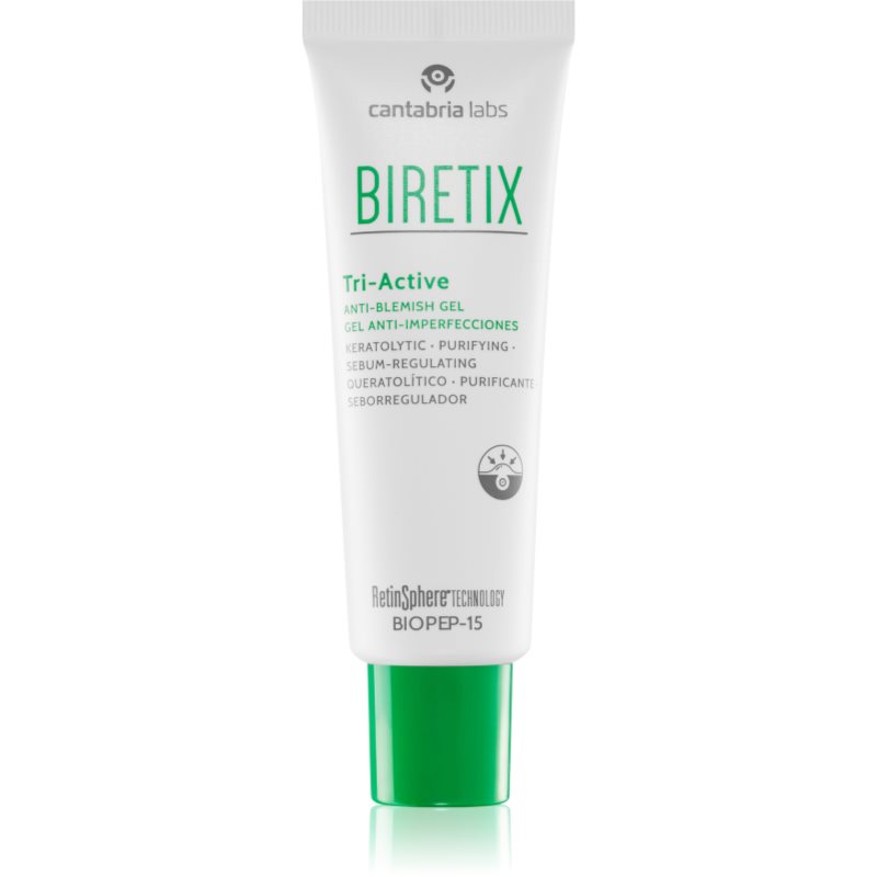 Biretix Treat Tri Active Gel Gel Per L'Acne Uso Localizzato Per La Regolazione Del Sebo 50 Ml