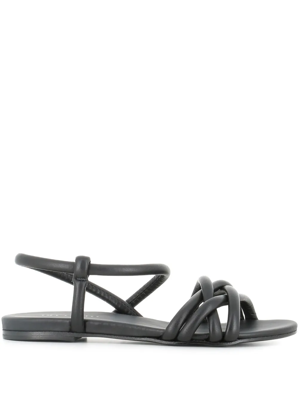 Del Carlo strappy flat sandals - Nero