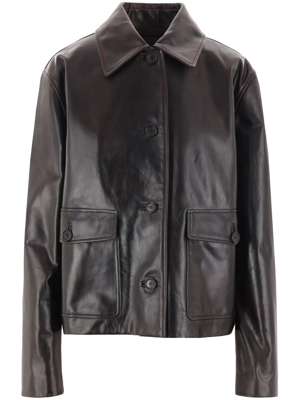 LOEWE Giacca in pelle - Marrone