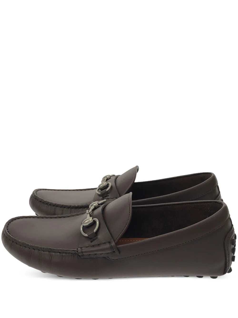 Gucci Pre-Owned 2020s Horsebit-detail loafers - Marrone