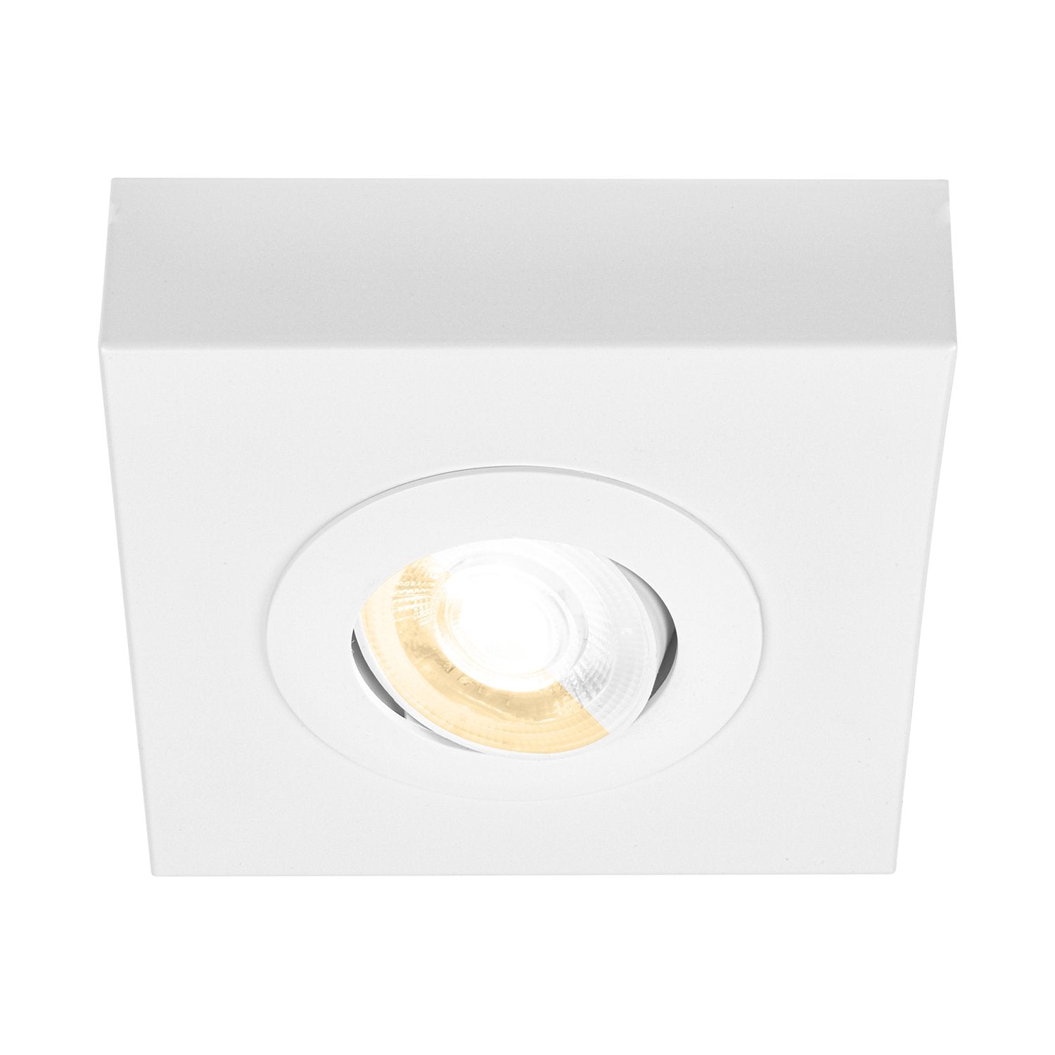 Plafoniera moderna hoka metallo bianco led integrato 4w da 2700 a 4000k