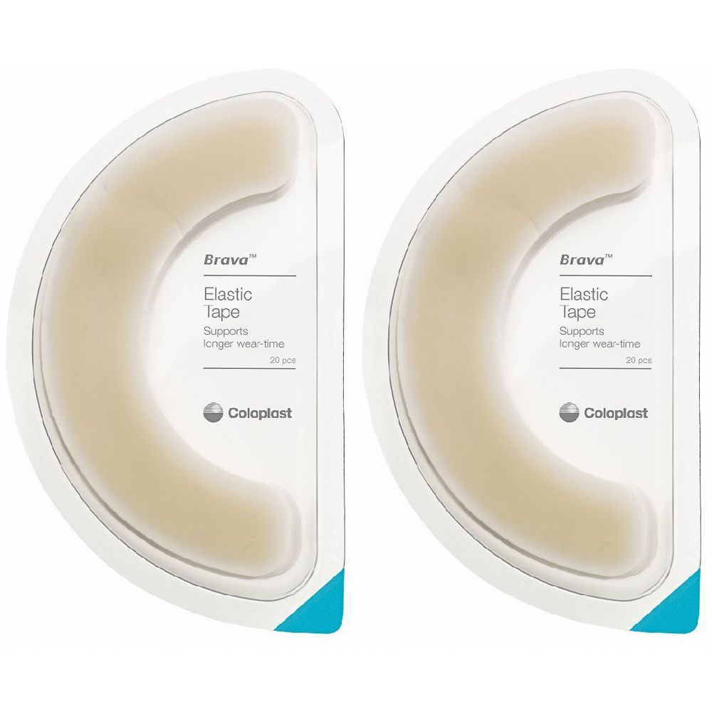 Brava® Cerotto Elastico Idrocolloide Mezzaluna Set da 2 2x20 St
