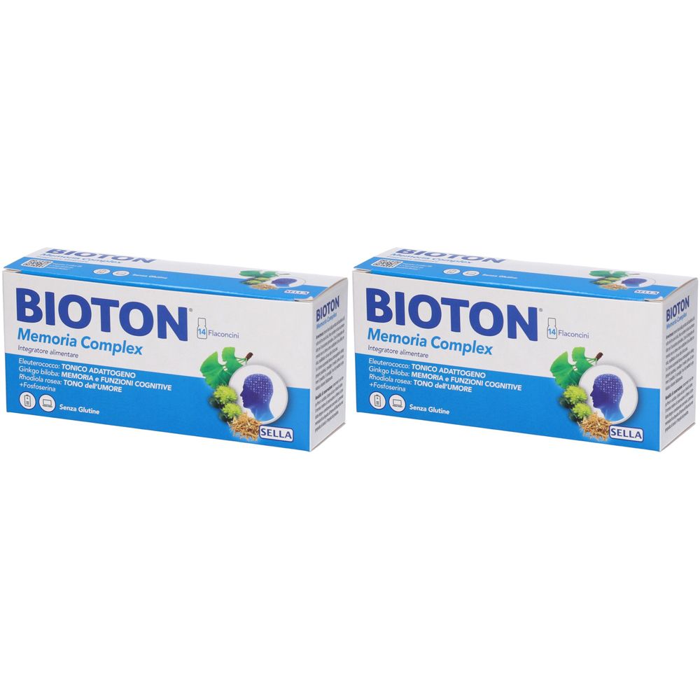Sella Bioton Memoria Complex Flaconcini Set da 2 2x140 ml Soluzione or