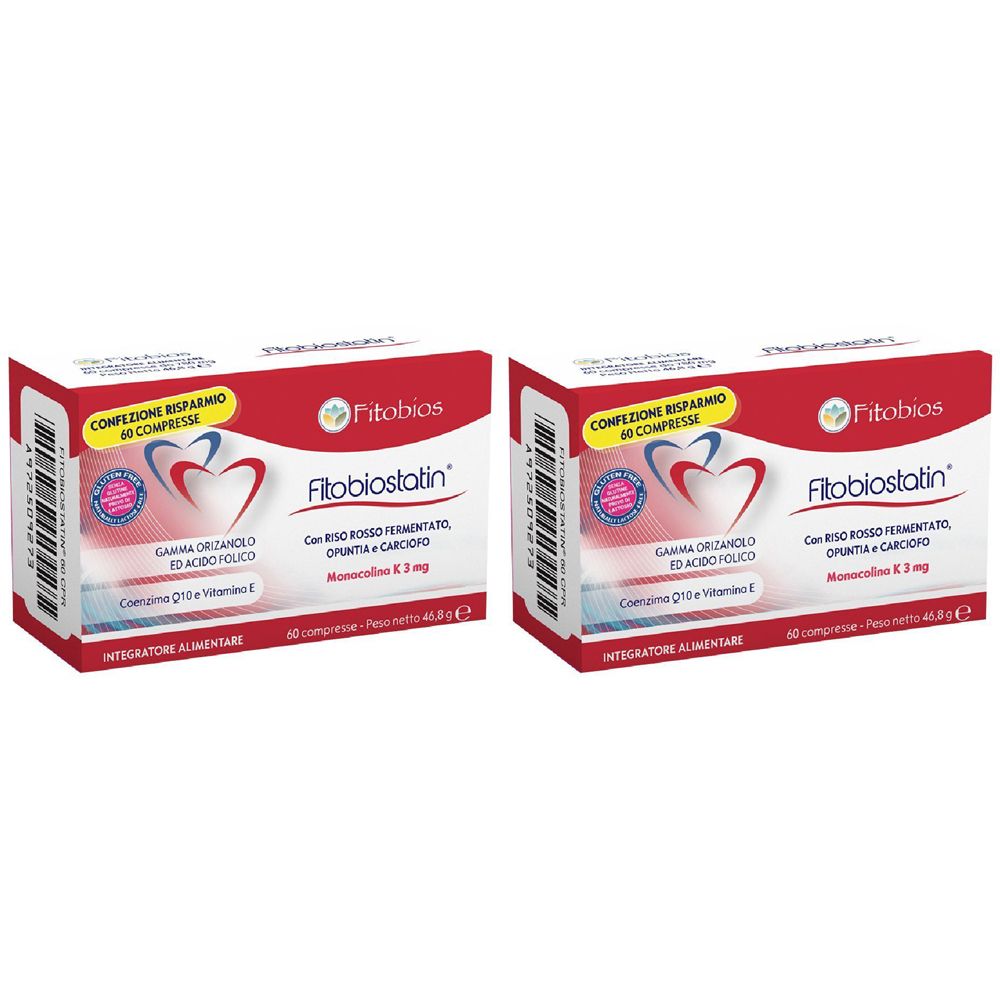 Fitobios Fitobiostatin Set da 2 2x60 pz Compresse