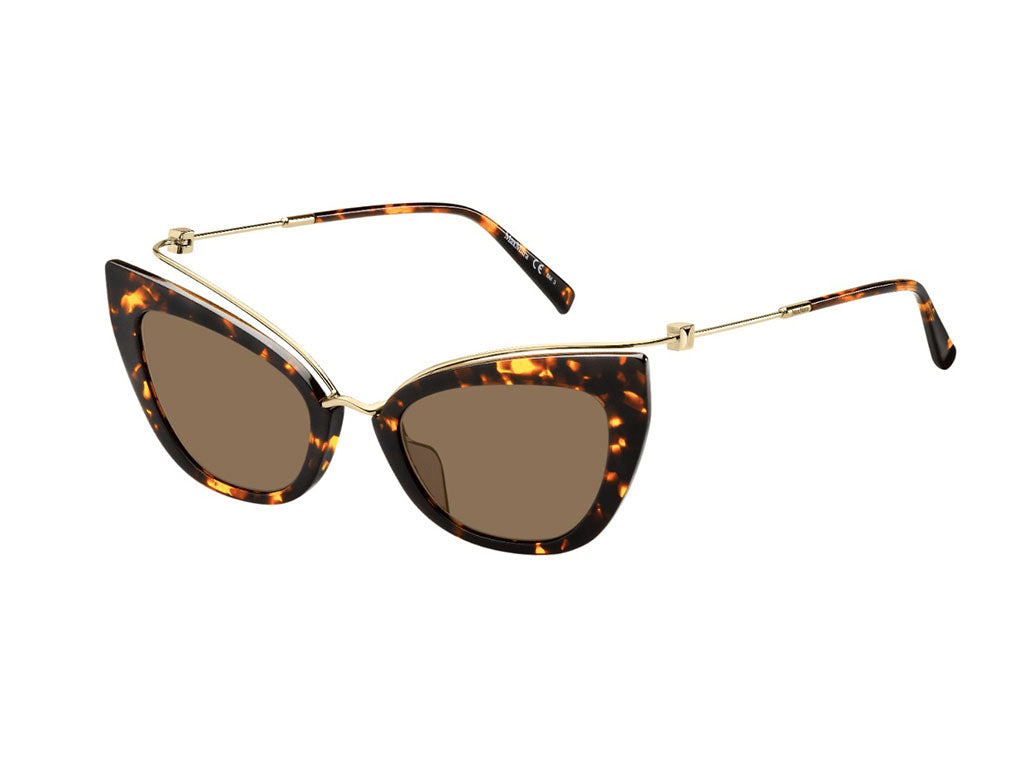 Max Mara Donna Mm Marilyn/G 2Ik/70 Occhiali Da Sole Outlet Plastica Havana  Cat Eye Normale