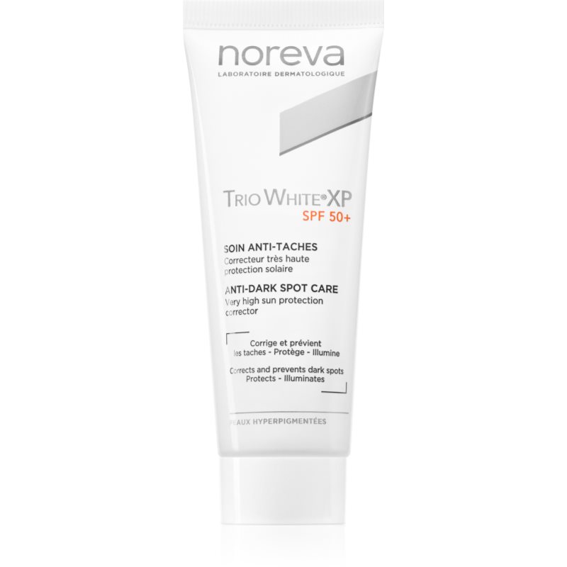 Noreva Trio White Xp Anti-Dark Spot Care Spf 50+ Crema Abbronzante Viso Contro Le Macchie Della Pelle Spf 50+ 40 Ml