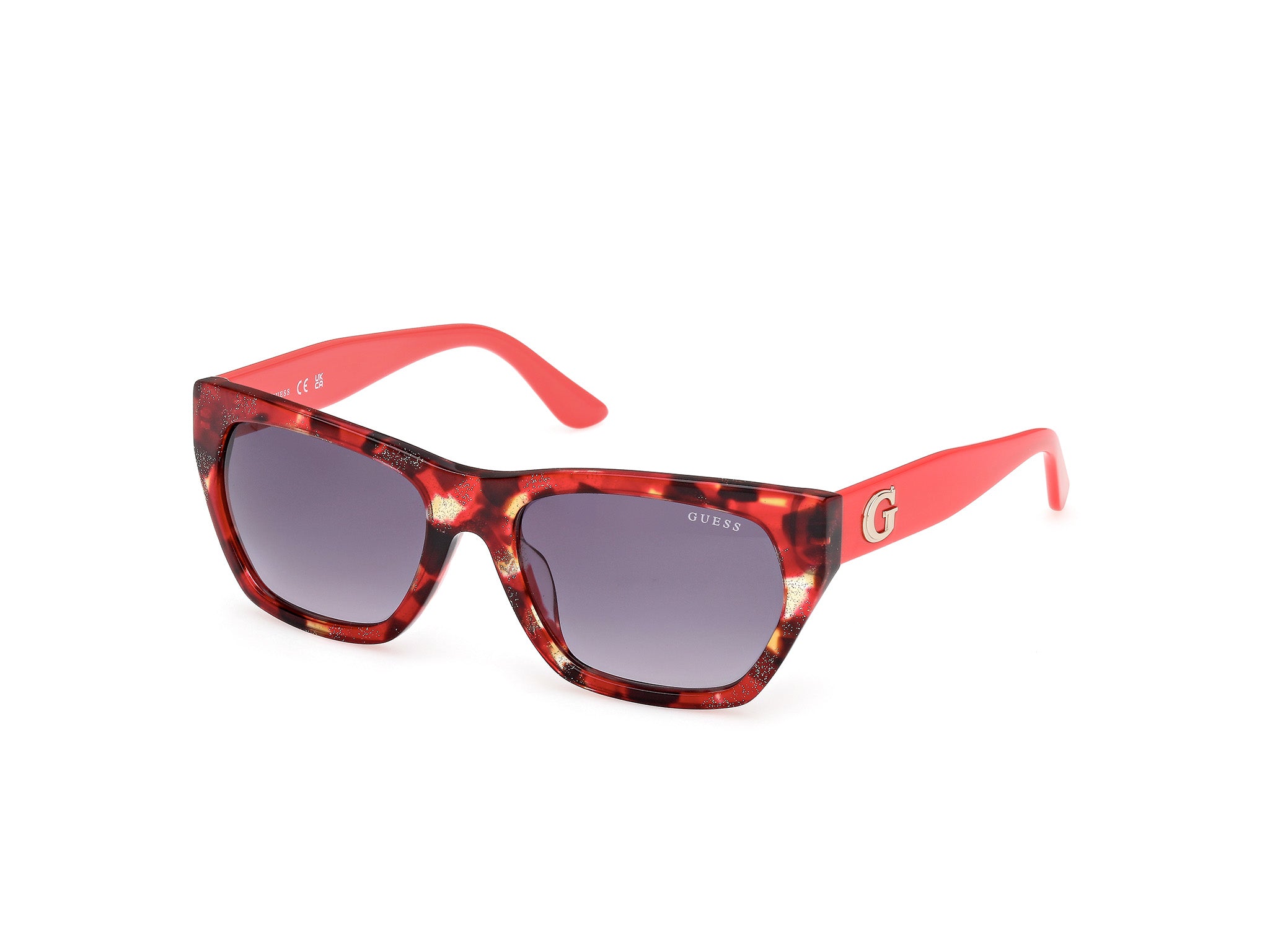 Guess Donna Gu00203-H 54B Occhiali Da Sole Acetato Geometrica Normale