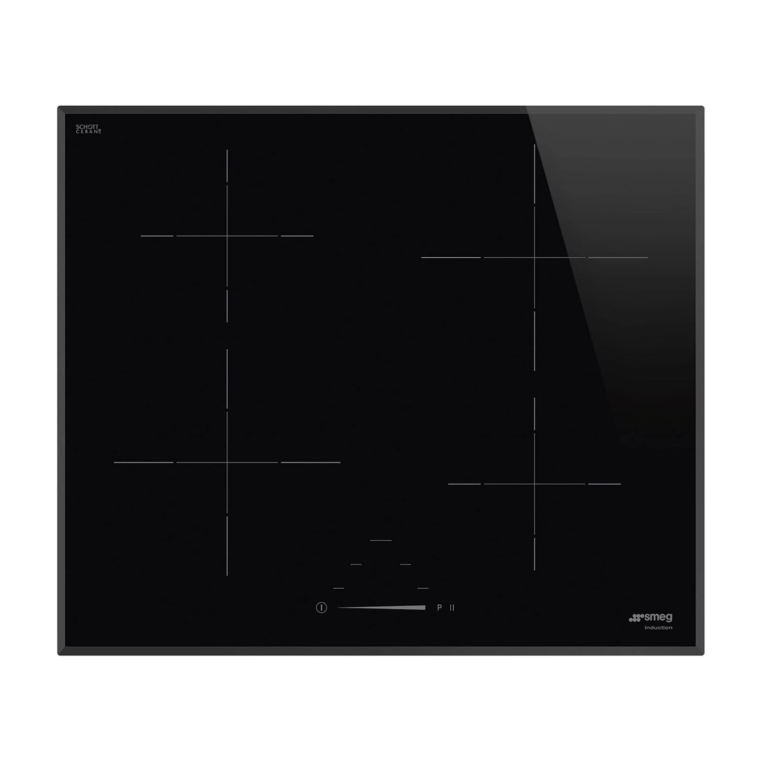 Piano Cottura A Induzione Smeg Si4642B, 4 Zone Cottura, 60 Cm X 51