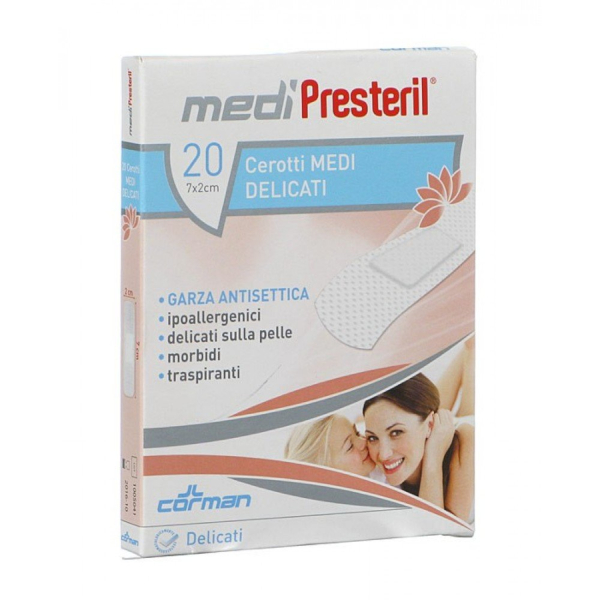 Cerotto Medipresteril 7 X 2 Delicato 20 Pezzi