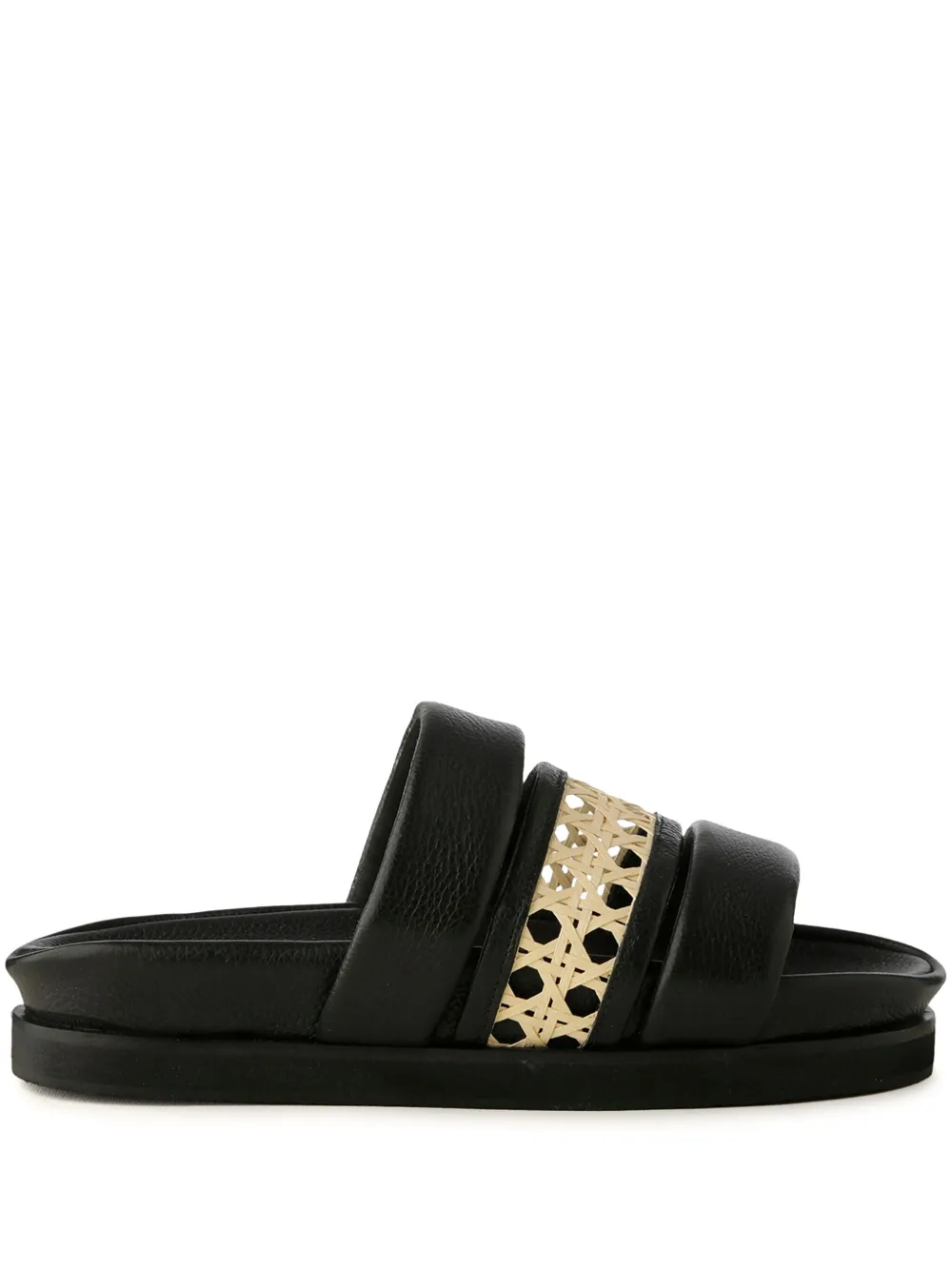 MISCI leather flip flops - Nero