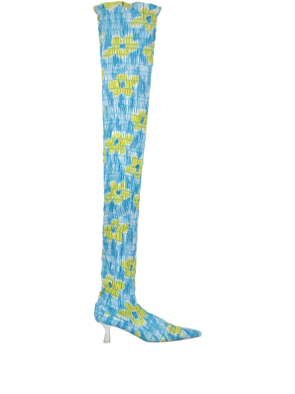 Amy Crookes 50mm over-the-knee boots - Blu
