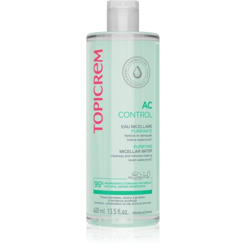 Topicrem Ac Purifying Micellar Water Acqua Micellare Detergente Per Pelli Grasse Con Tendenza All'Acne 400 Ml