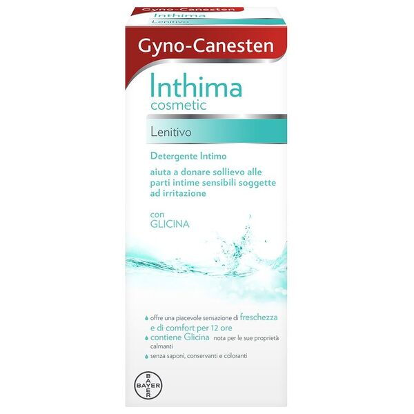 Gyno-Canesten Inthima Detergente Intimo Lenitivo Per Igiene Intima Freschezza E Comfort 12 Ore 200ml