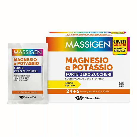 Massigen Magnesio Potassio Forte 30 Bustine Edizione Speciale 2025