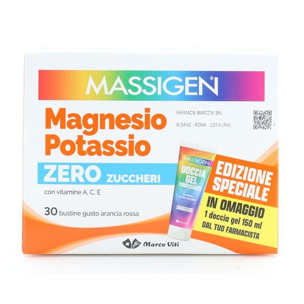 Massigen Magnesio Potassio Senza Zucchero 30 Bustine Edizione Speciale 2025