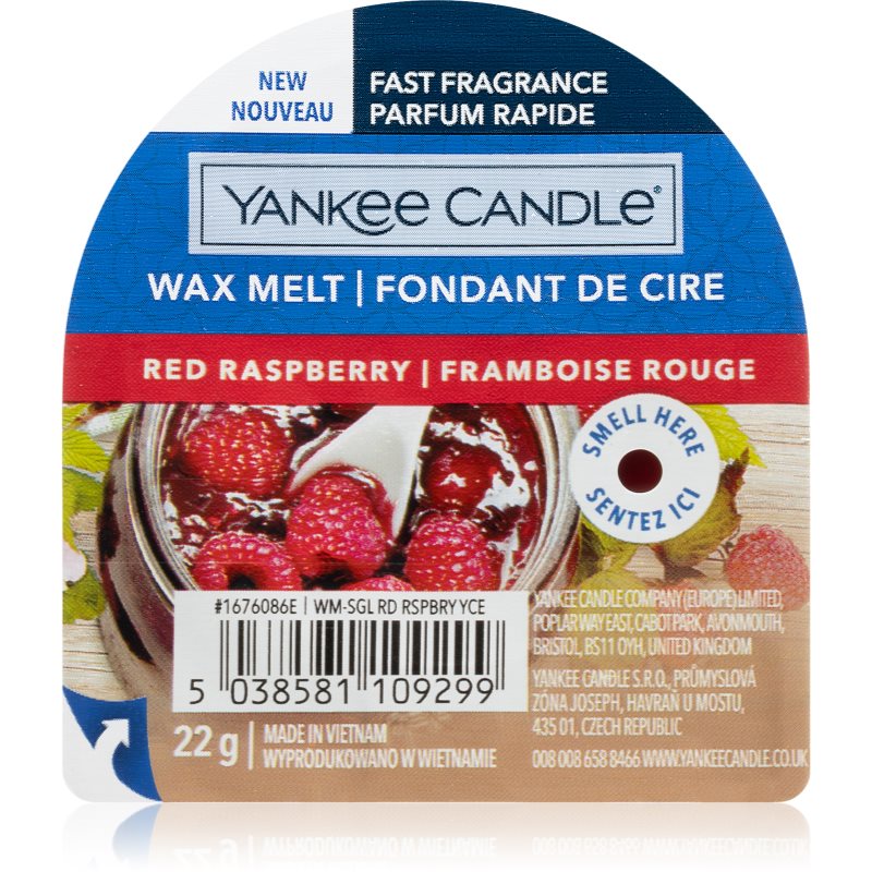 Yankee Candle Red Raspberry Cera Per Lampada Aromatica 22 G