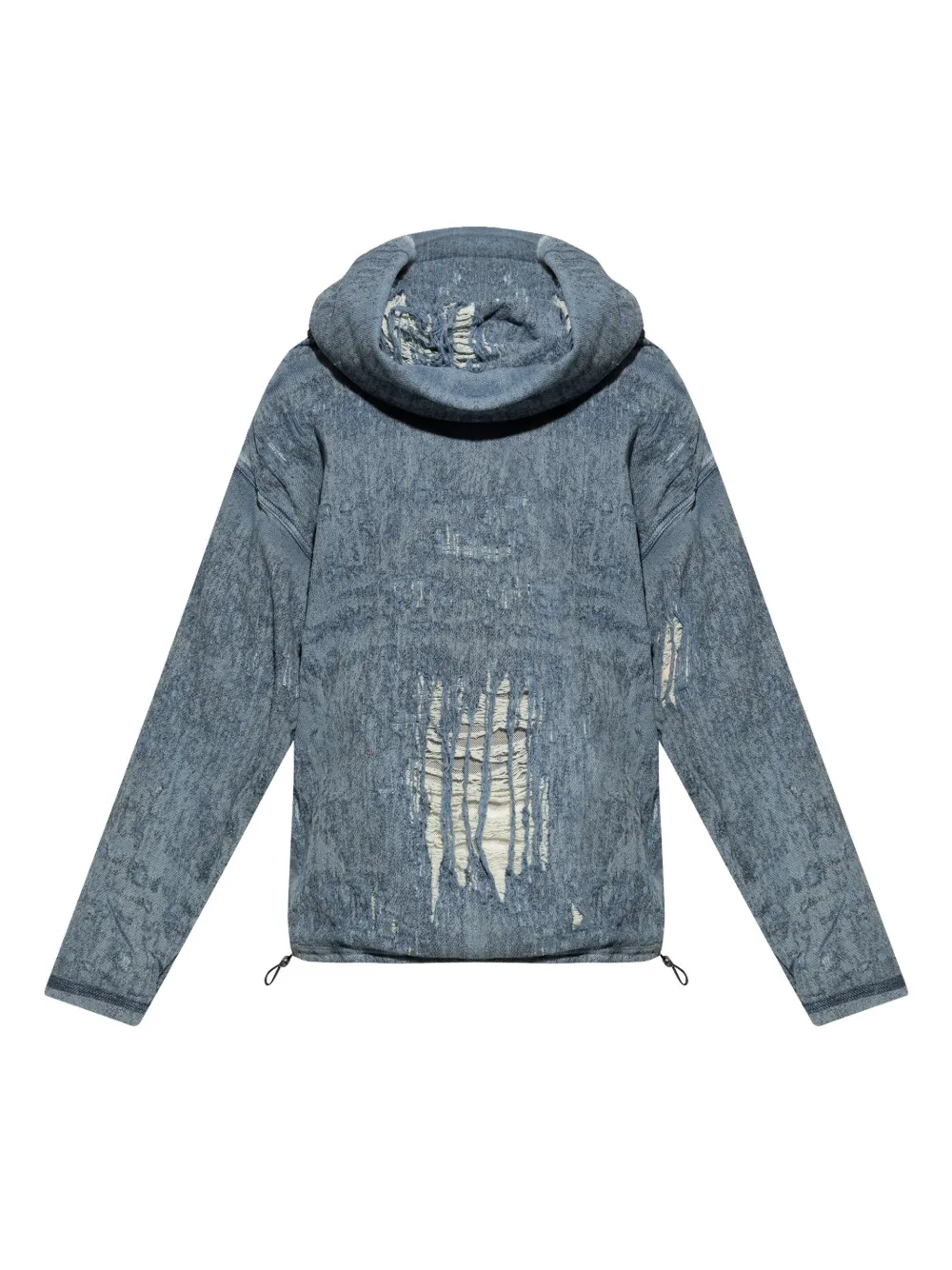 Diesel ripped denim sweatshirt - Blu