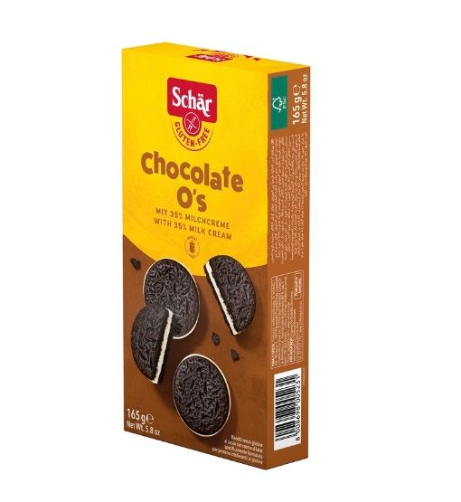 Biscotti al Cacao con Crema Latte Chocolate O's Senza Glutine - Schär