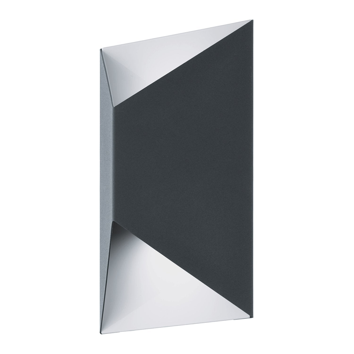 Applique esterno moderna predazzo metallo bianco led