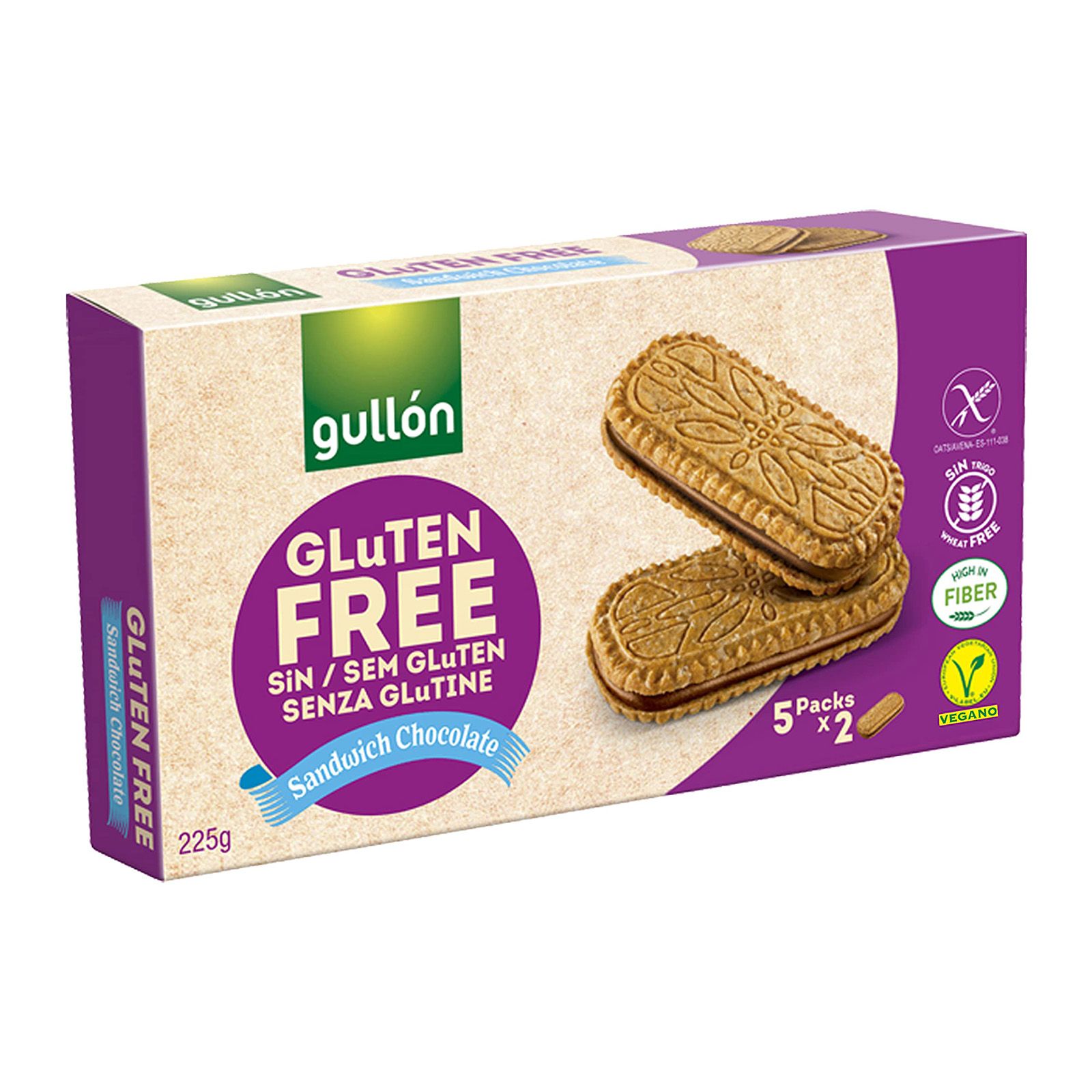 Sandwich Choco Senza Glutine - Gullon 225 g