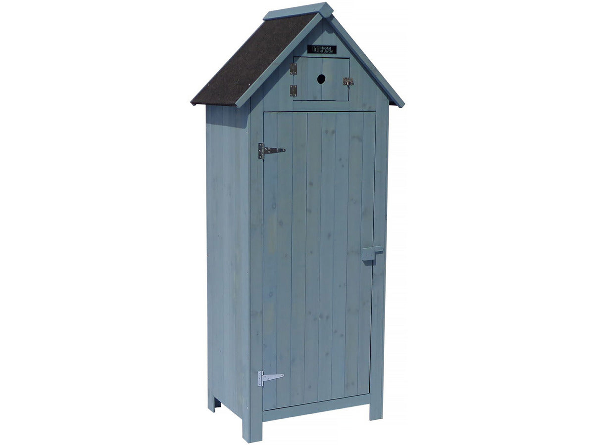 Armadio da giardino cabanon - 77 x 54.5 x 179 cm - azzurro