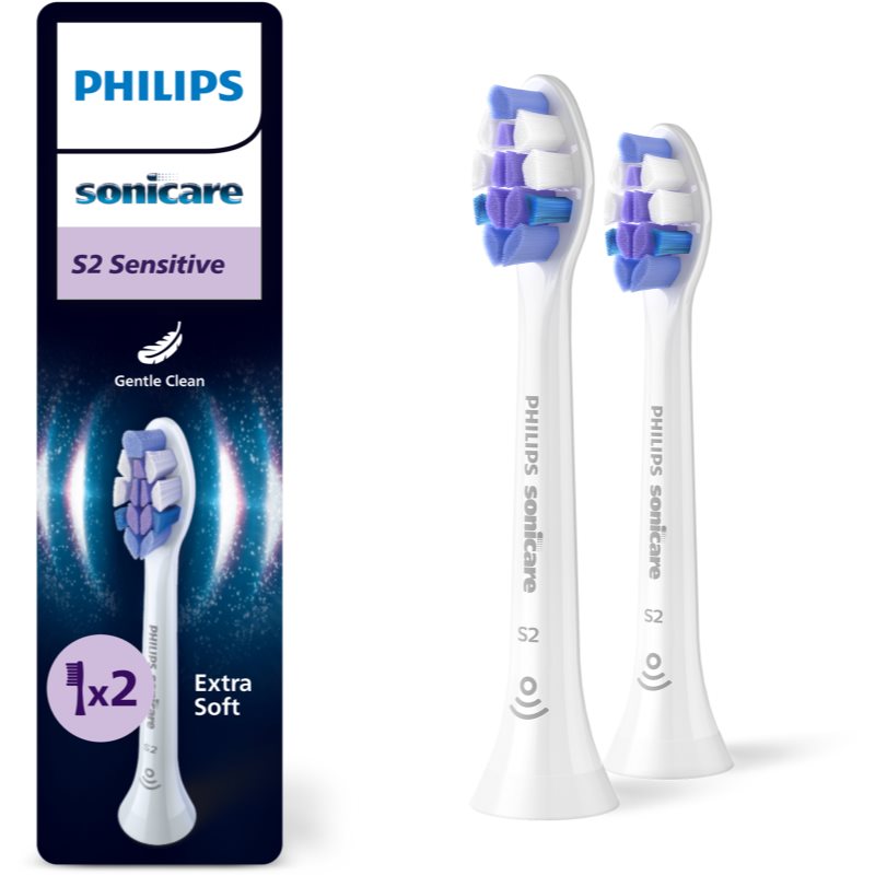 Philips Sonicare Sensitive Hx6052/87 Testine Di Ricambio Per Spazzolino 2 Pz