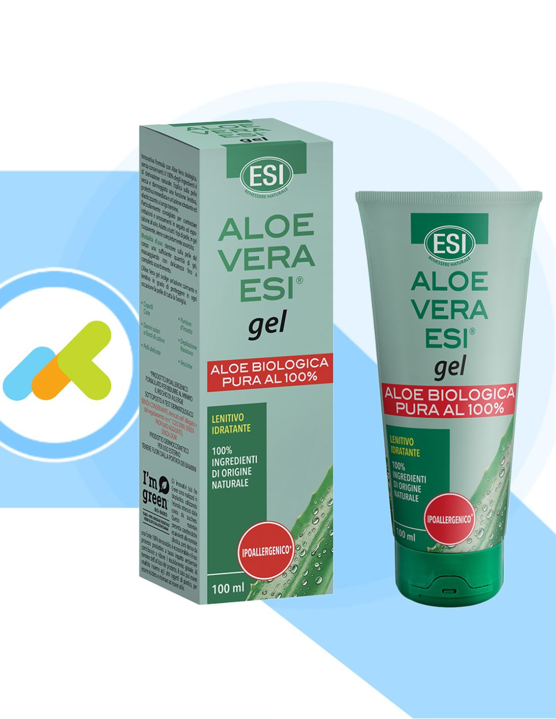 Esi Aloe Vera Gel | Aloe Biologica Pura Idratante E Nutriente Per La