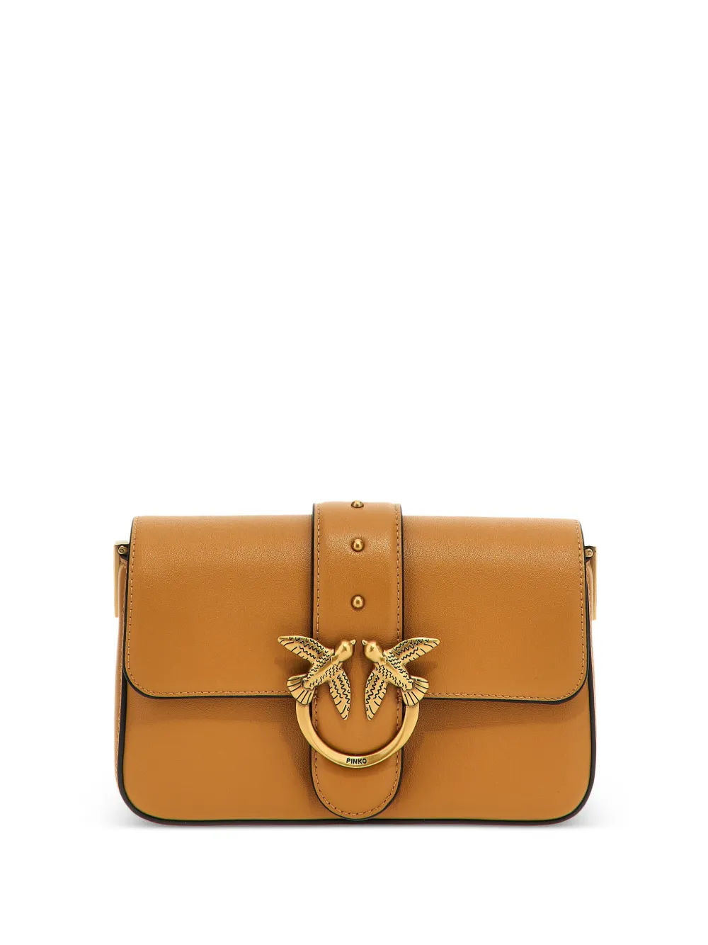 PINKO mini Love One crossbody bag - Marrone