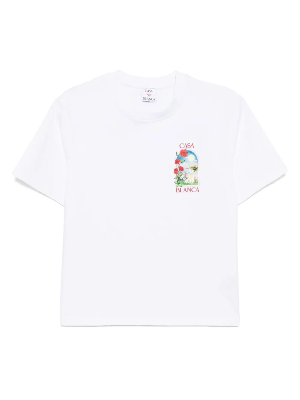 Casablanca T-shirt con stampa - Bianco