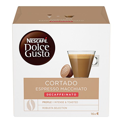 Nescafé Dolce Gusto Cortado Espresso Macchiato Decaffeinato Caffè Macchiato Decaffeinato 16 Capsule