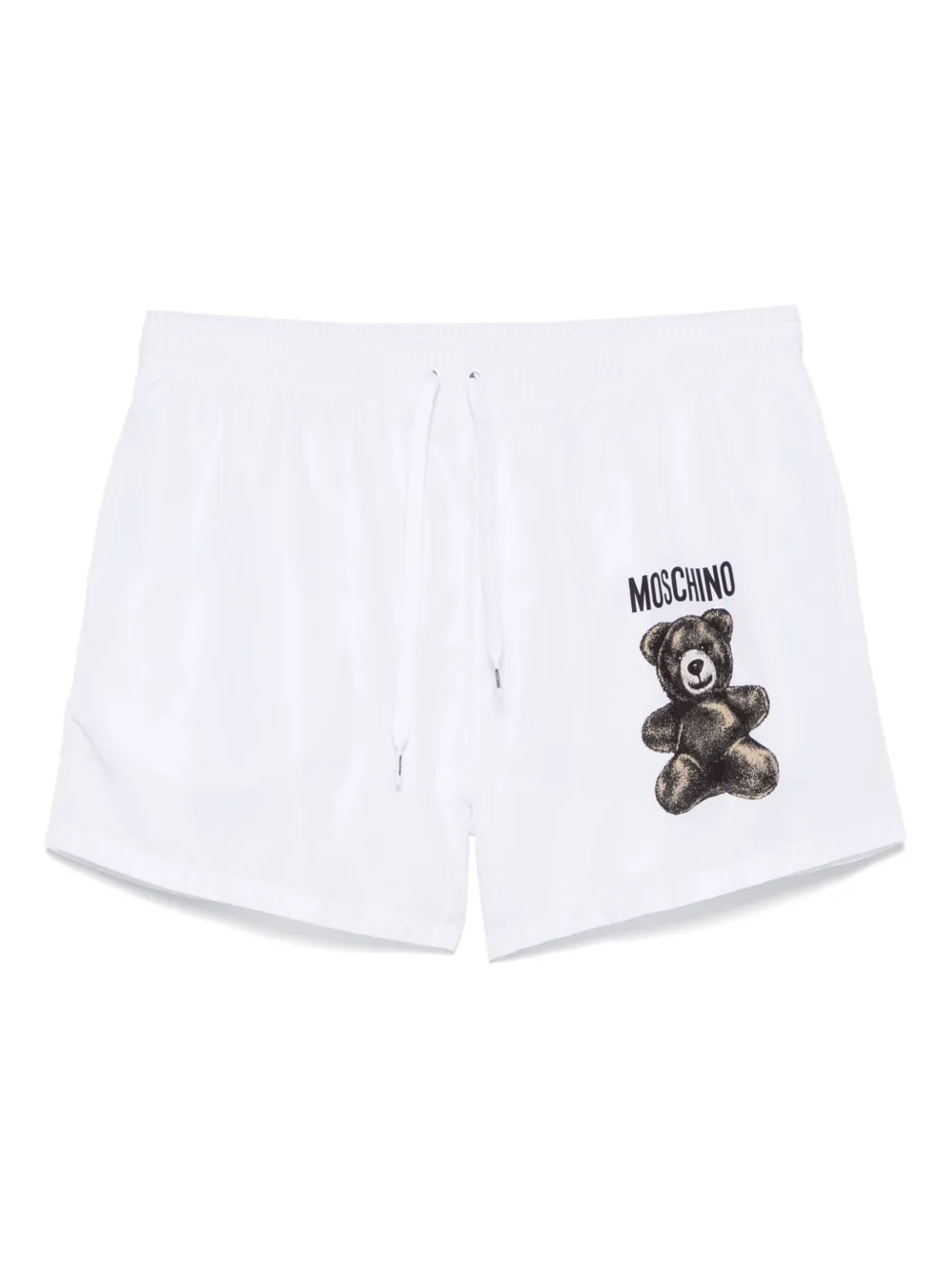 Moschino Teddy Bear-print swim shorts - Bianco
