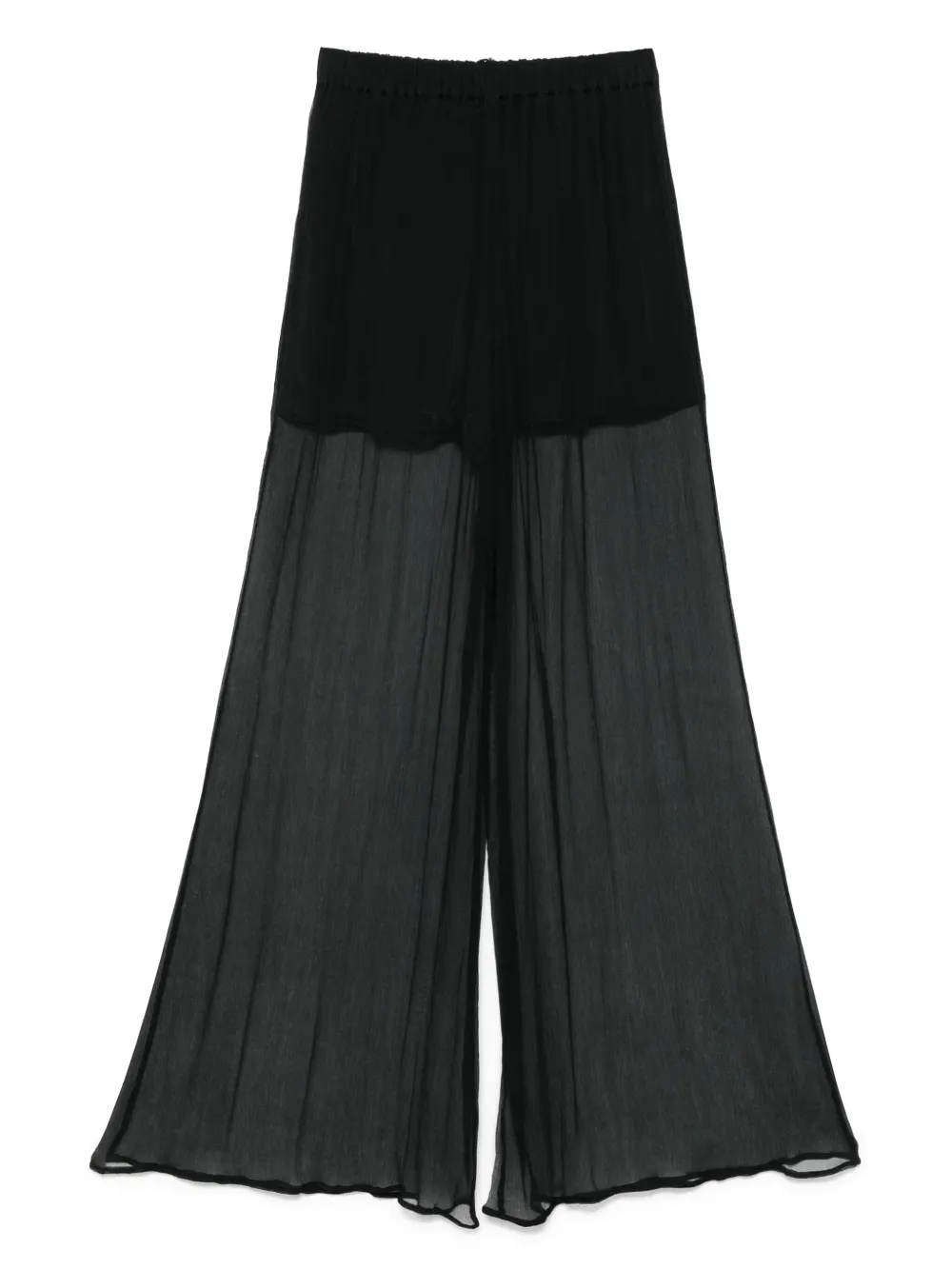 Amen silk trousers - Nero