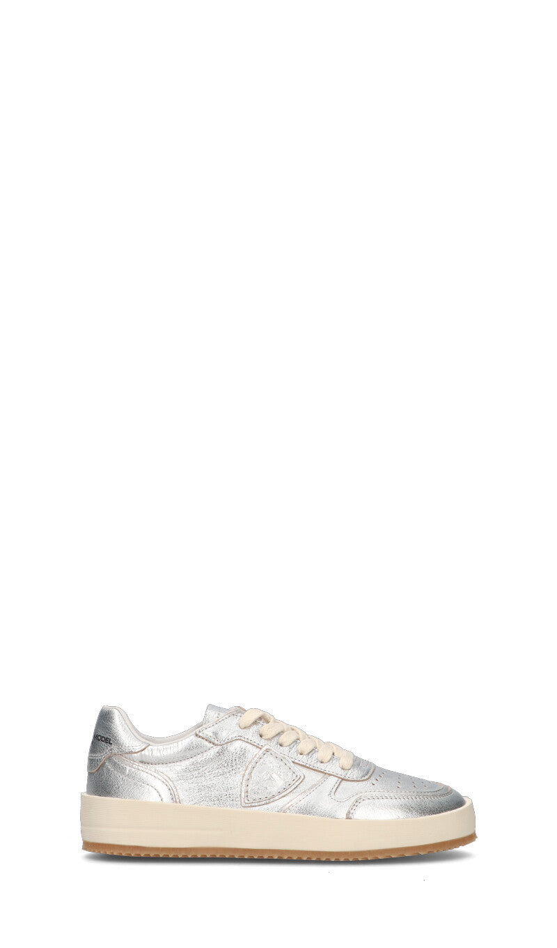PHILIPPE MODELSNEAKERS "DONNA" "ARGENTO"