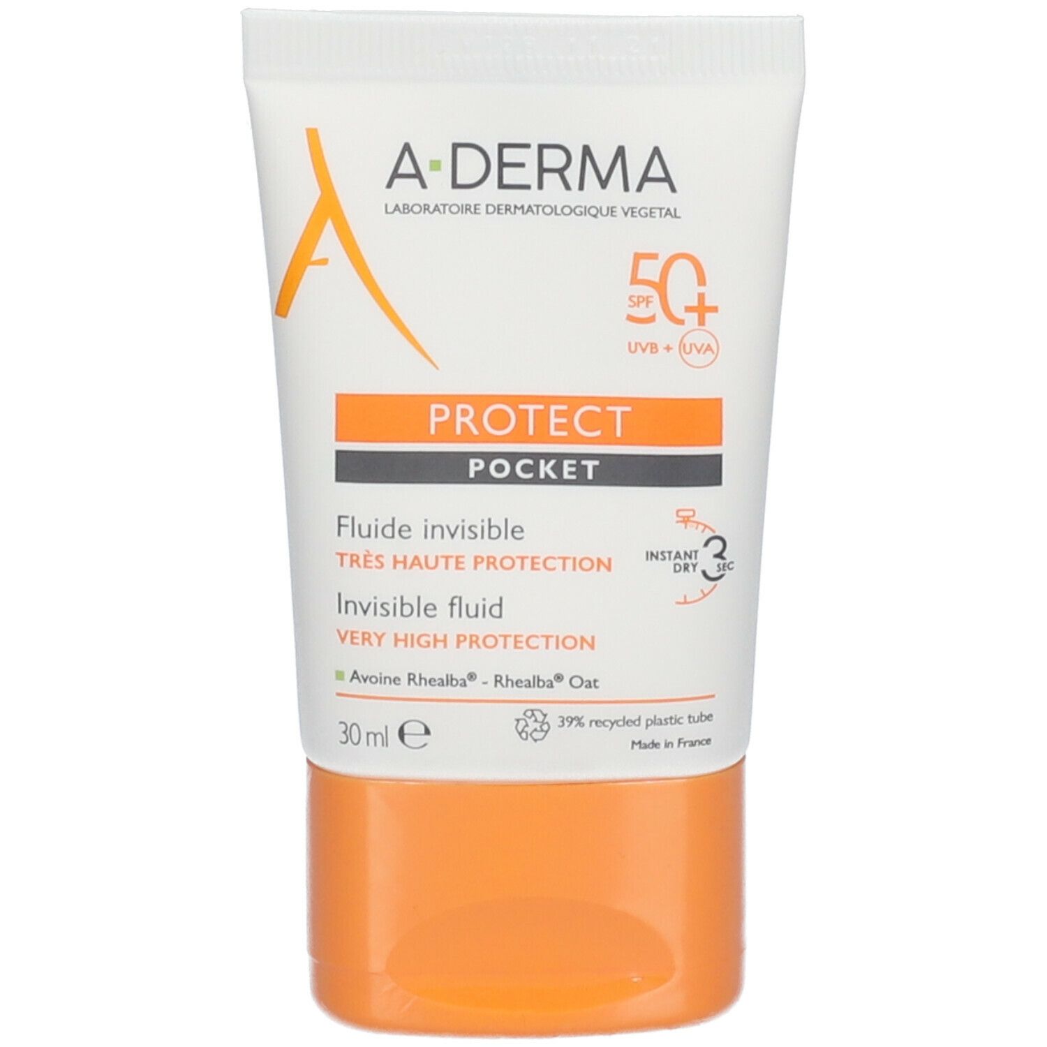 A-Derma Protect Pocket solare Viso Fluido invisibile SPF 50+ 30ml - Pr