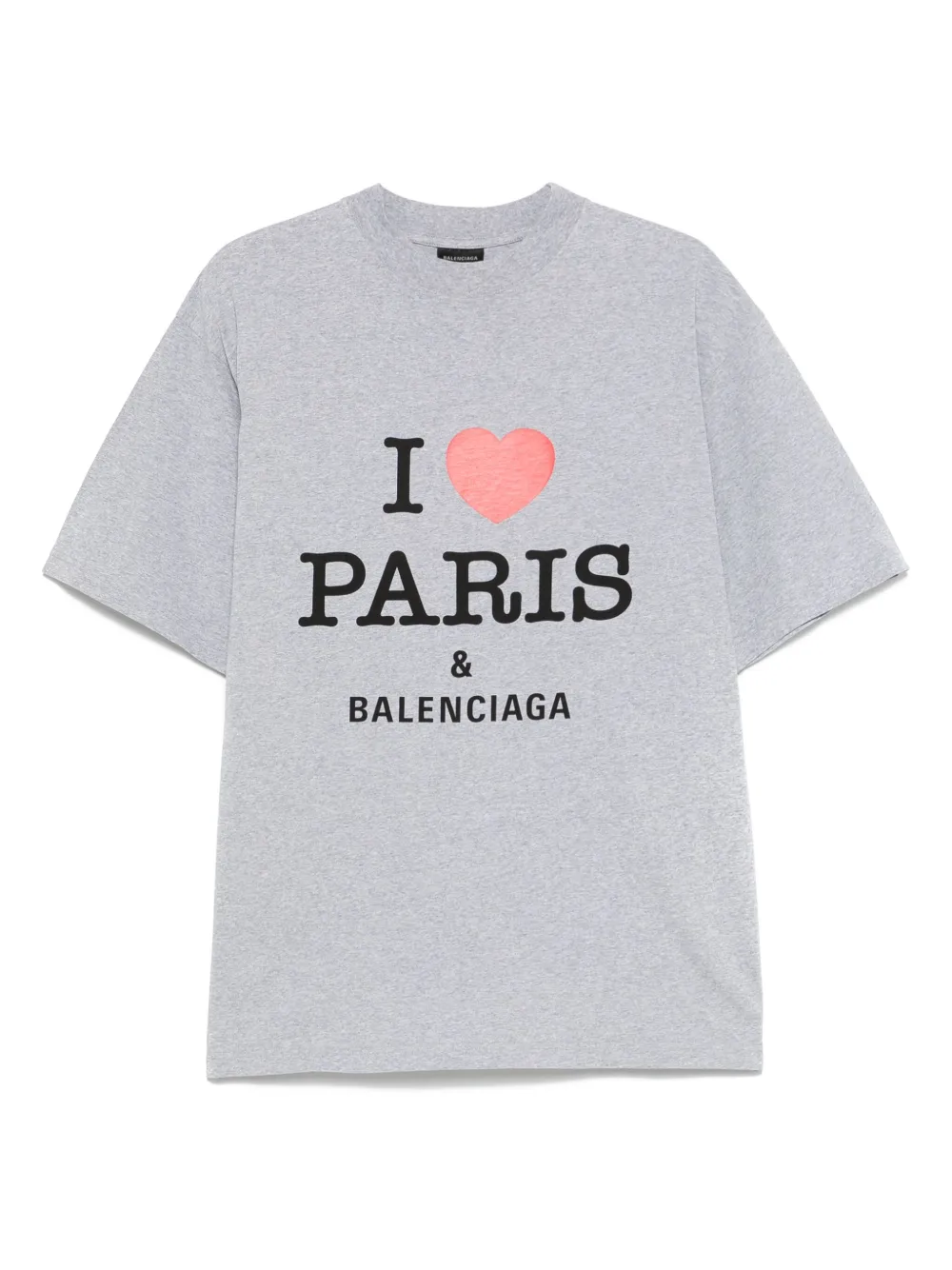 Balenciaga T-shirt I Love Paris & Balenciaga - Grigio