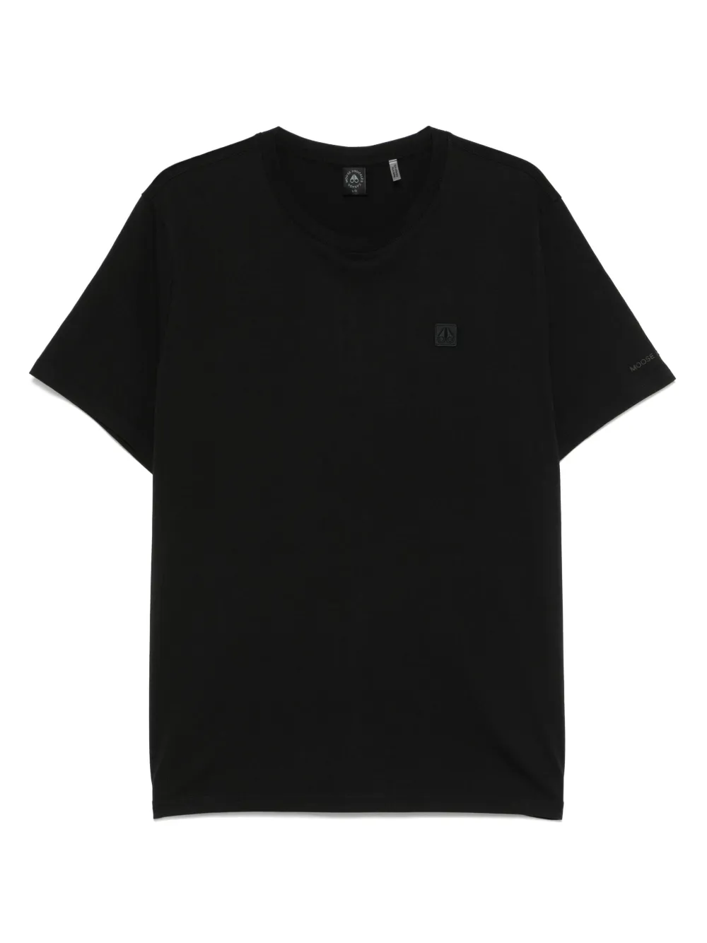 Moose Knuckles T-shirt con applicazione logo - Nero